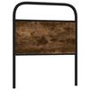 vidaXL Replace Headboard Smoked Oak 80 cm Steel and Engineered Wood