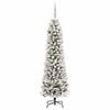 vidaXL Artificial Christmas Tree with 300 LEDs with Stand White 180 cm