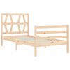 vidaXL Bed Frame without Mattress Single Solid Wood