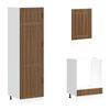 vidaXL 7 Piece Kitchen Cabinet Set Lucca Brown Oak Engineered Wood