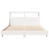 vidaXL Bed Frame without Mattress White 120x190 cm Small Double Solid Wood Pine