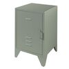 Vipack Nightstand Bronxx with Door Metal Matte Olive Green