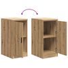 vidaXL Garage Storage Cabinet Artisan Oak 40x51x85 cm Solid Wood Pine