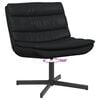 vidaXL Swivel Chair Black 63 x 75 x 76 cm Shiny PU