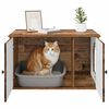 vidaXL Cat House Old Wood 85 x 55 x 50 cm Engineered Wood