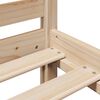 vidaXL Bookcase Bed without Mattress 150x200 cm King Solid Wood Pine
