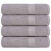 vidaXL Hand Towels "FROGN" 4 pcs Grey 50x100 cm 360 gsm