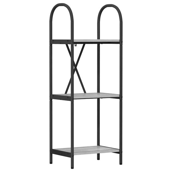 vidaXL Bookshelf Grey Sonoma 40 x 30 x 109 cm Engineered wood