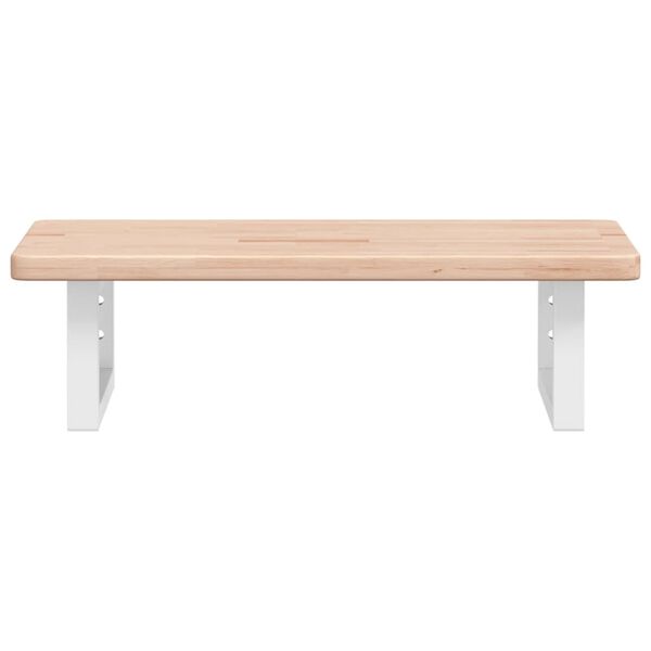 vidaXL Basin Shelf Wall Mounted Steel and Solid Wood Oak