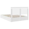 vidaXL Storage Bed with Headboard White 150 x 200 cm Engineered Wood
