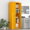 vidaXL Storage Cabinet 2 pcs Mustard Yellow 60 x 40 x180 cm