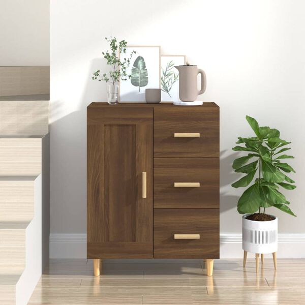 vidaXL Sideboard Brown Oak 69.5x34x90 cm Engineered Wood
