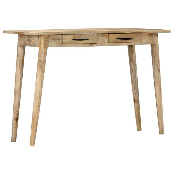 vidaXL Console Table 115x40x75 cm Solid Rough Mango Wood
