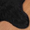vidaXL Faux Sheepskin Rug Tafalla Black 60 x 90 cm Polyester