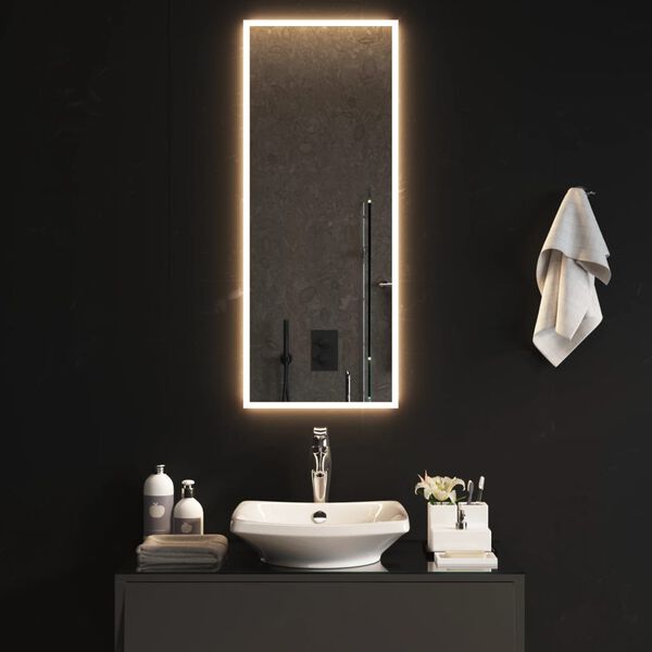 vidaXL LED Bathroom Mirror 40x100 cm