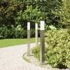 vidaXL Bollard Lights with Sensor 3 pcs 80 cm Stainless Steel IP44