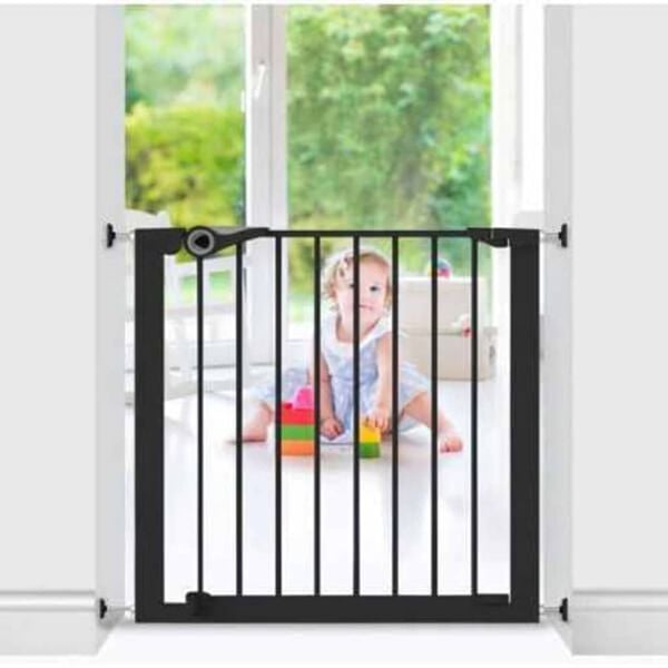 Noma Safety Gate Easy Pressure Fit 75-82 cm Metal Black 94313