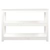 vidaXL Console Table White 110x40x74 cm Solid Wood Pine
