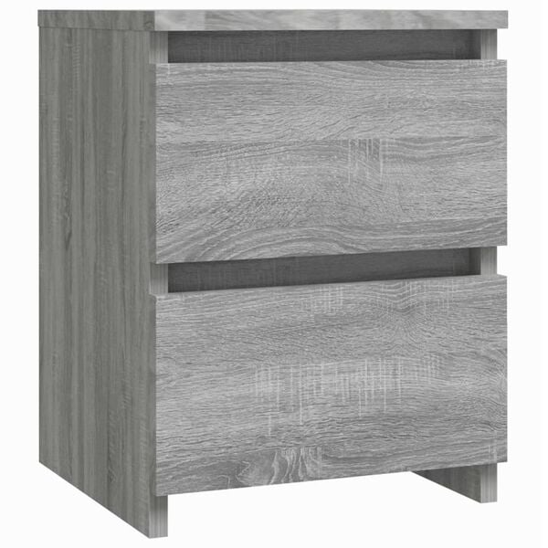 vidaXL Bedside Cabinet Grey Sonoma 30x30x40 cm Engineered Wood