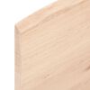 vidaXL Wall Shelf 80x10x2 cm Untreated Solid Wood Oak