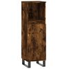 vidaXL 3 Piece Bathroom Cabinet Set Smoked Oak Engineered Wood