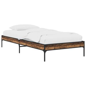 vidaXL Bed Frame Old Wood 80 x 200 cm Engineered Wood