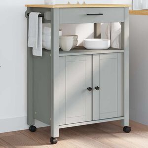 vidaXL Kitchen Trolley "MONZA" 60x40x88,5 cm Solid Wood Pine