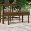 vidaXL Garden Bench Honey Brown 109x44x45 cm Solid Wood Pine