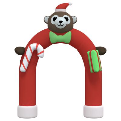 vidaXL Christmas Inflatable Arch Gate with LEDs 380 cm