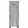 vidaXL Bathroom Cabinet with Drawer Grey Sonoma 30 x 35 x 80 cm