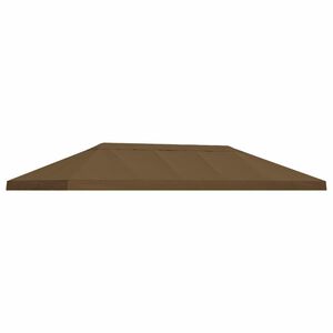 vidaXL Gazebo Canopy Cover 6 x 3 m Taupe Polyester 190