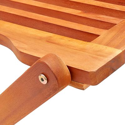 vidaXL 7 Piece Folding Outdoor Dining Set Solid Eucalyptus Wood