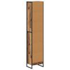 vidaXL Book Cabinet Old Wood 40 x 30 x 189.5 cm Engineered Wood