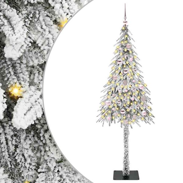 vidaXL Christmas Tree with 150 LEDs White 150 cm PE and Steel