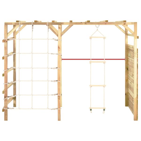 vidaXL Cimbing Frame 240x100x170 cm Impregnated Pinewood