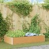 vidaXL Garden Raised Bed 195 x 100 x 36 cm Galvanised Steel