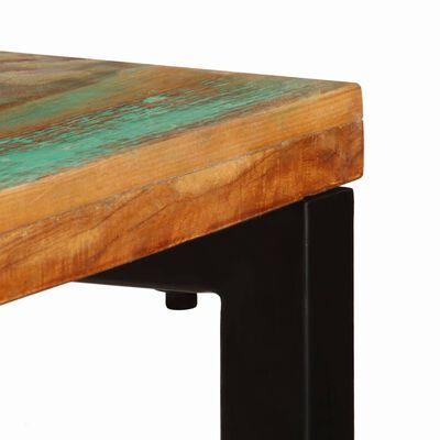 vidaXL Console Table 120x35x76 cm Solid Reclaimed Wood and Steel