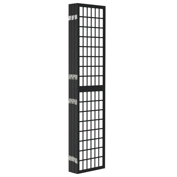 vidaXL Folding 6-Panel Room Divider Japanese Style 240x170 cm Black
