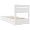 vidaXL Storage Bed with Headboard White 75 x 190 cm Engineered Wood