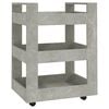vidaXL Kitchen Trolley Concrete Grey 60x45x80 cm Engineered Wood