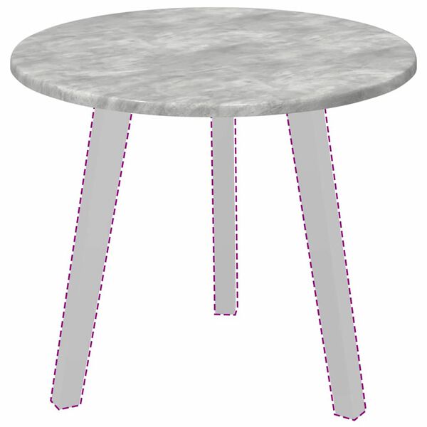 vidaXL Table Top Concrete grey 50 x 50 x 1.5 cm Engineered Wood