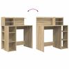 vidaXL Desk with Shelf Sonoma Oak 90 x 48 x 101.5 cm Engineered Wood