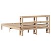 vidaXL Bed Frame with Headboard without Mattress 140x190 cm