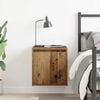 vidaXL Wall-Mounted Bedside Cabinet Old Wood 38x34x40 cm