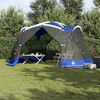 vidaXL Tents with Roof Azure blue 434 x 434 x 230 cm Polyester
