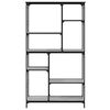 vidaXL Bookshelf Grey Sonoma 99x35.5x176 cm Engineered Wood and Steel