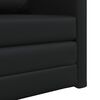 vidaXL Folding Sofa Bed Black 74 x 77 x 81 cm PVC