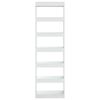 vidaXL Book Cabinet/Room Divider High Gloss White 60x30x198 cm