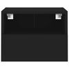 vidaXL TV Wall Cabinet Black 40x30x30 cm Engineered Wood