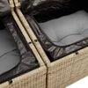 vidaXL Garden Sofa Beige 184 x 62 x 85cm Poly Rattan